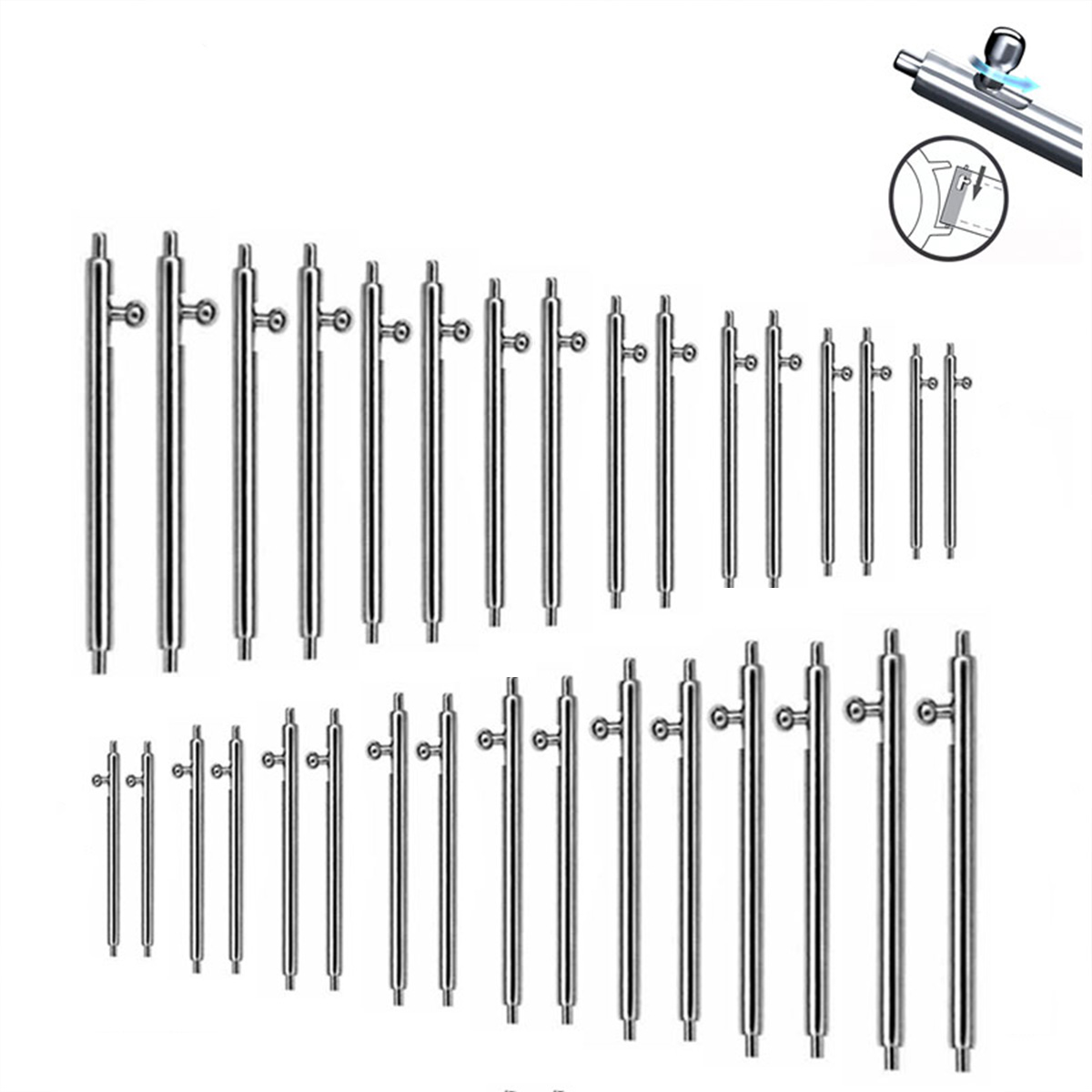 Spring Bar Tool Set - 22MM 20MM 10 Uds 1,8mm de