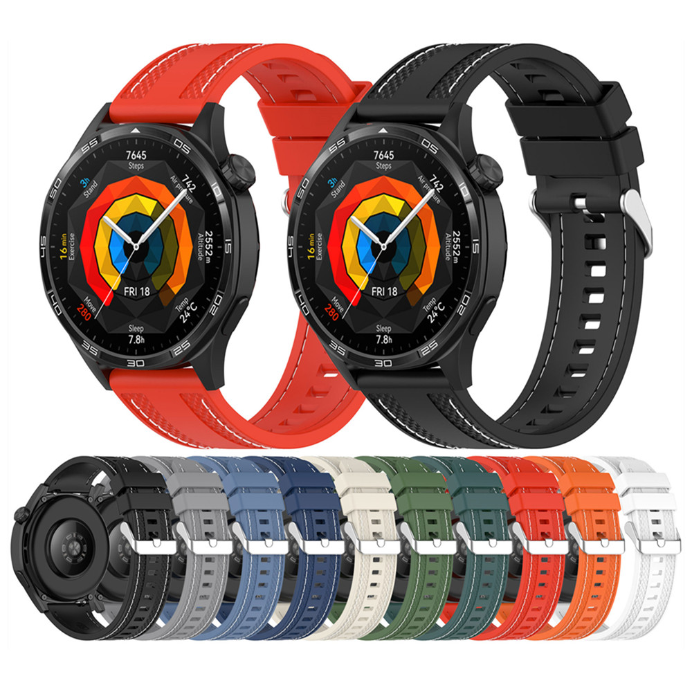 Silicone Watch Band 22Mm - Correa universal de silicona con costura