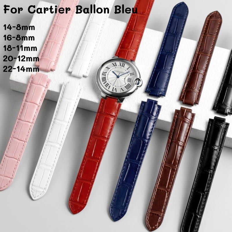 Cartier Watch Ballon Bleu - Correa de Reloj de Cuero con