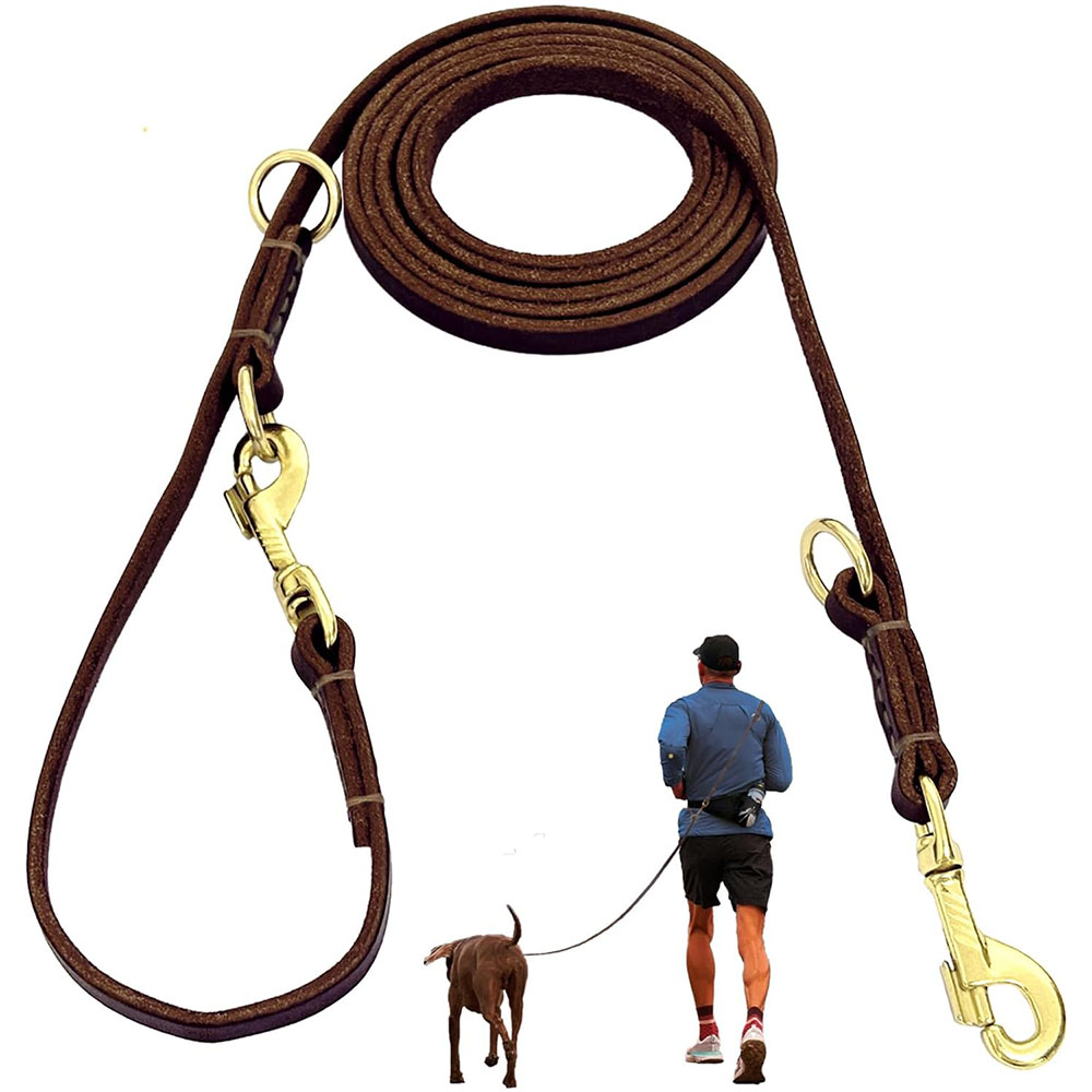 Leather Strap Quick Release - Correa de Cuero Multifuncional para Perros,