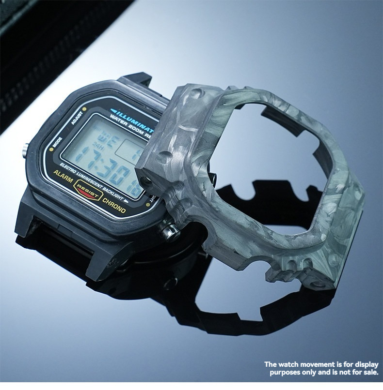 Casio Watch G-Shock Dw-5600 - Caja de Reloj Modificada de Fibra