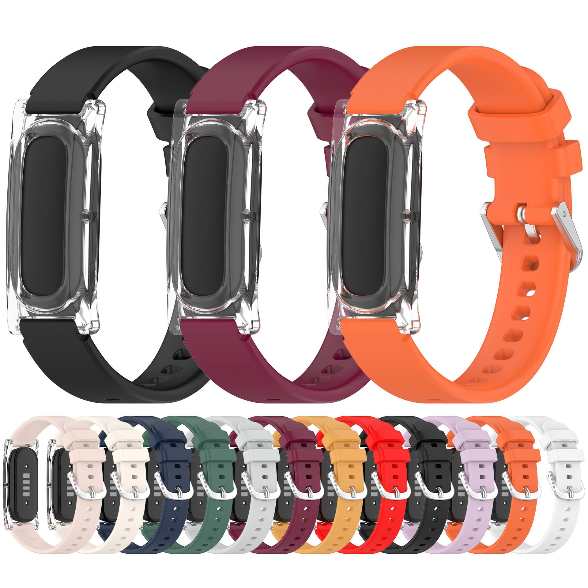 Silicone Band Women - Correa de silicona compatible con Google