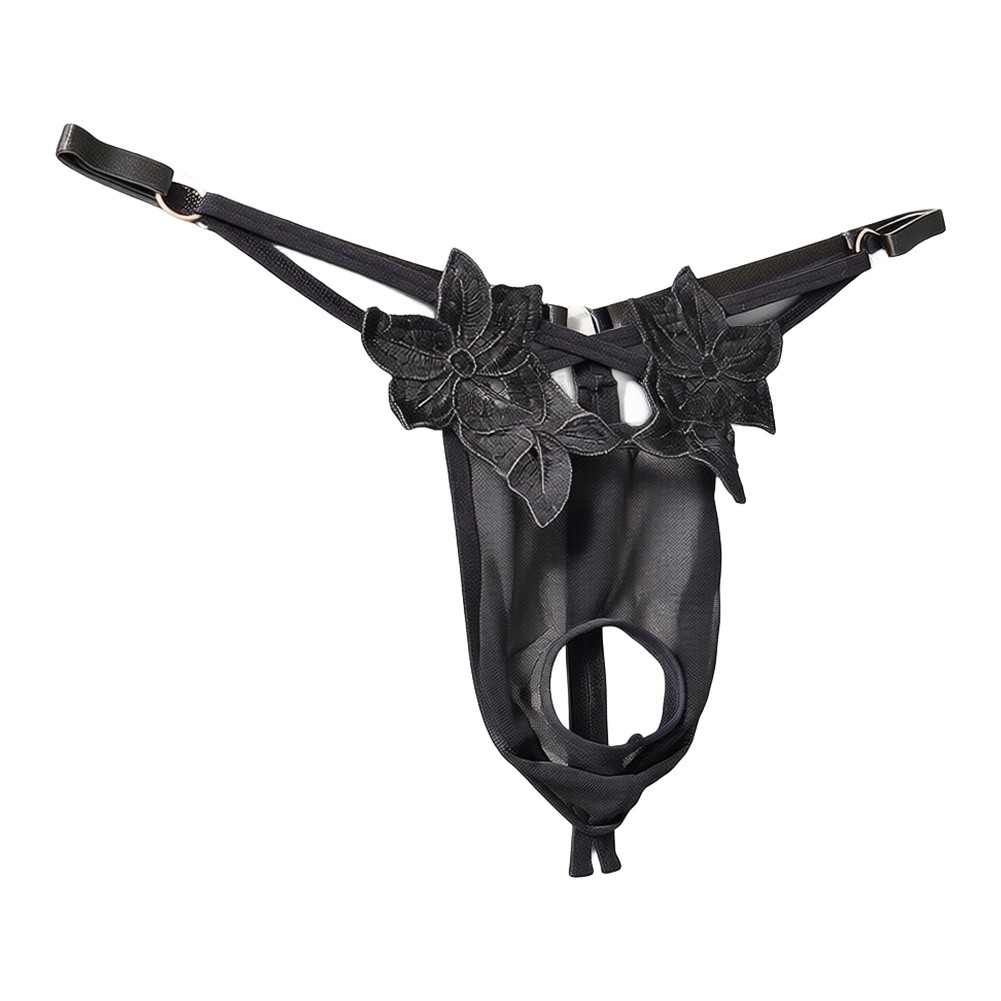 Mesh Strap Metal - Ropa interior de encaje para hombre,