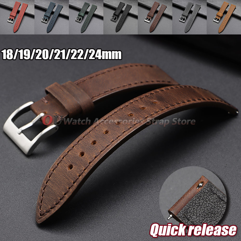Leather Strap Quick Release - Correa de Reloj de Cuero Crazy