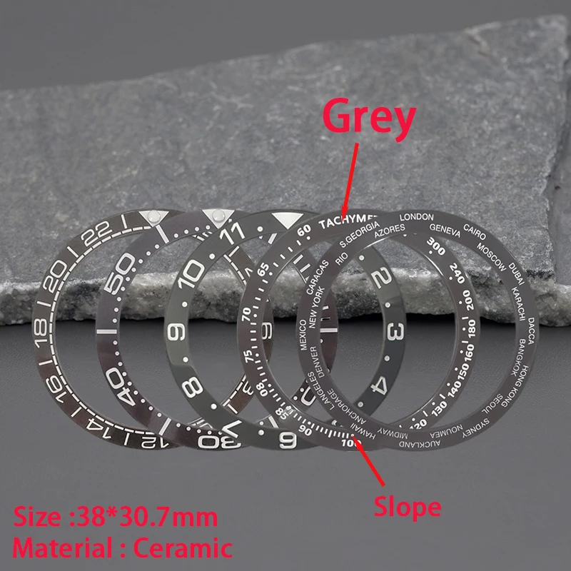 Omega Watch Seamaster - Inserto de bisel de cerámica gris