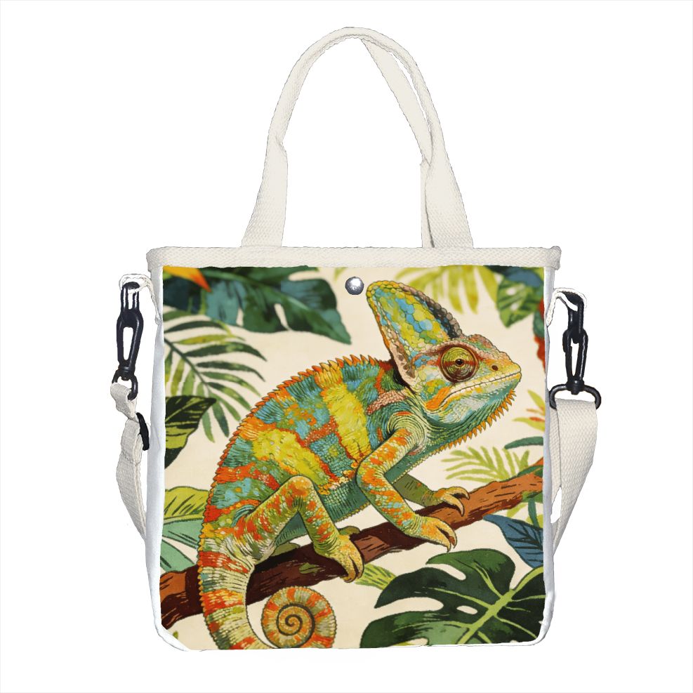 Tropic Strap Vintage - Bolso Tote Vintage con Diseño Botánico
