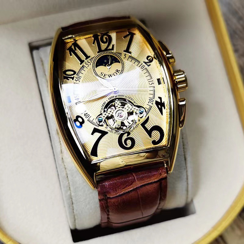 SEWOR-reloj mecánico de Tourbi - Seiko Watch Presage reseña y precio