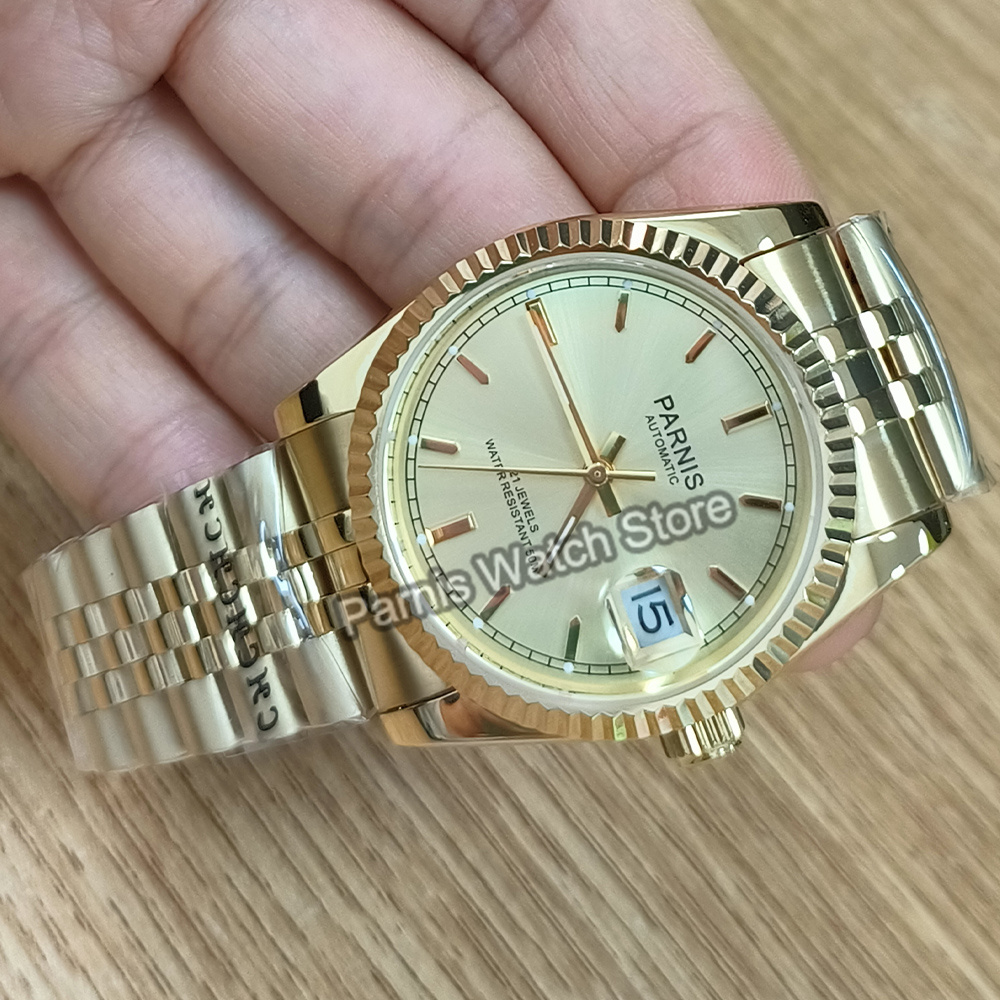 Parnis Reloj de pulsera automá - Rolex Watch Datejust reseña y precio