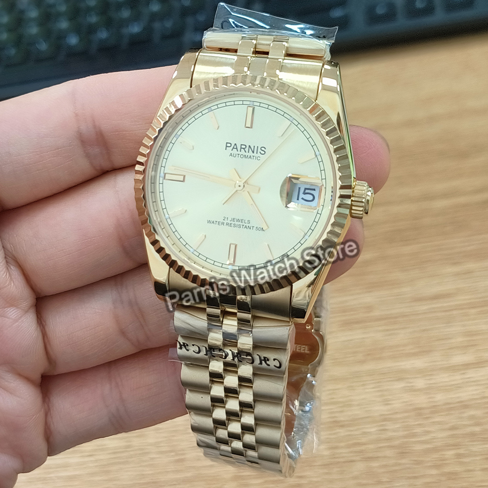 Parnis Reloj de pulsera automá - Rolex Watch Datejust reseña y precio