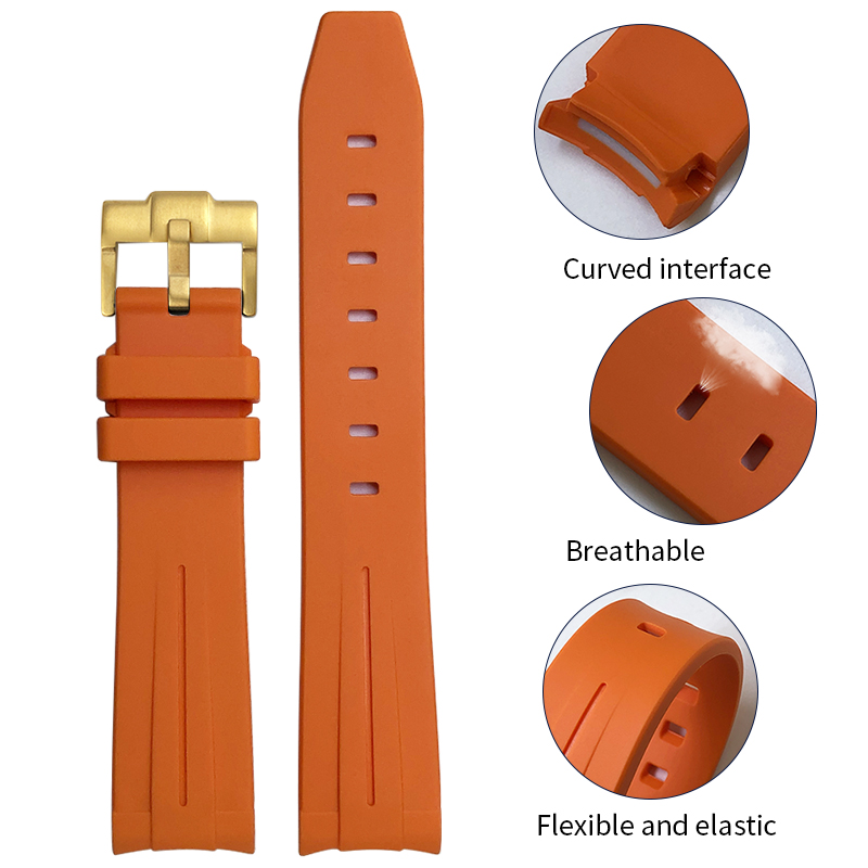 Correa de reloj de goma FKM co - Rolex Watch Submariner reseña y precio