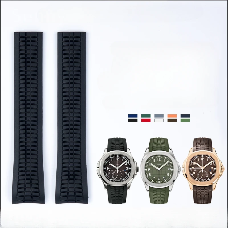 Correa de reloj de silicona re - Patek Philippe Watch Aquanaut reseña y precio