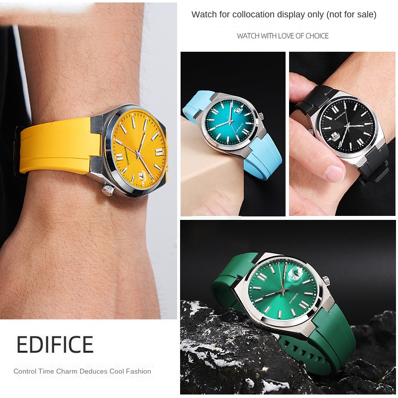 Correa de caucho fluorado FKM  - Citizen Watch Tsuyosa reseña y precio