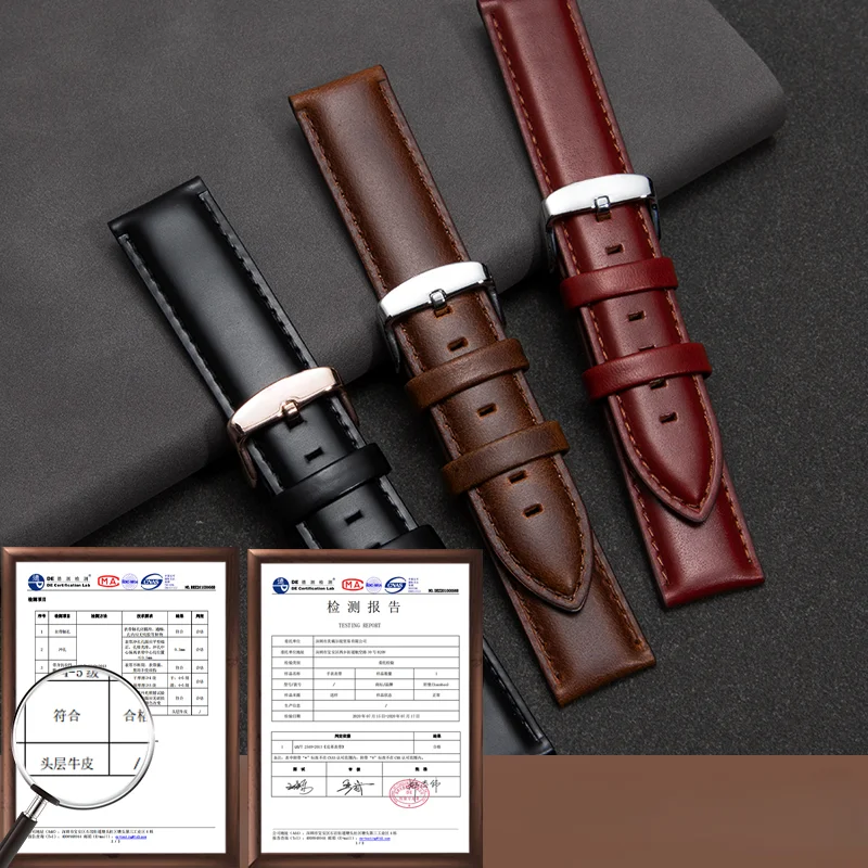 Correas de reloj con patrón de - Leather Strap Quick Release reseña y precio
