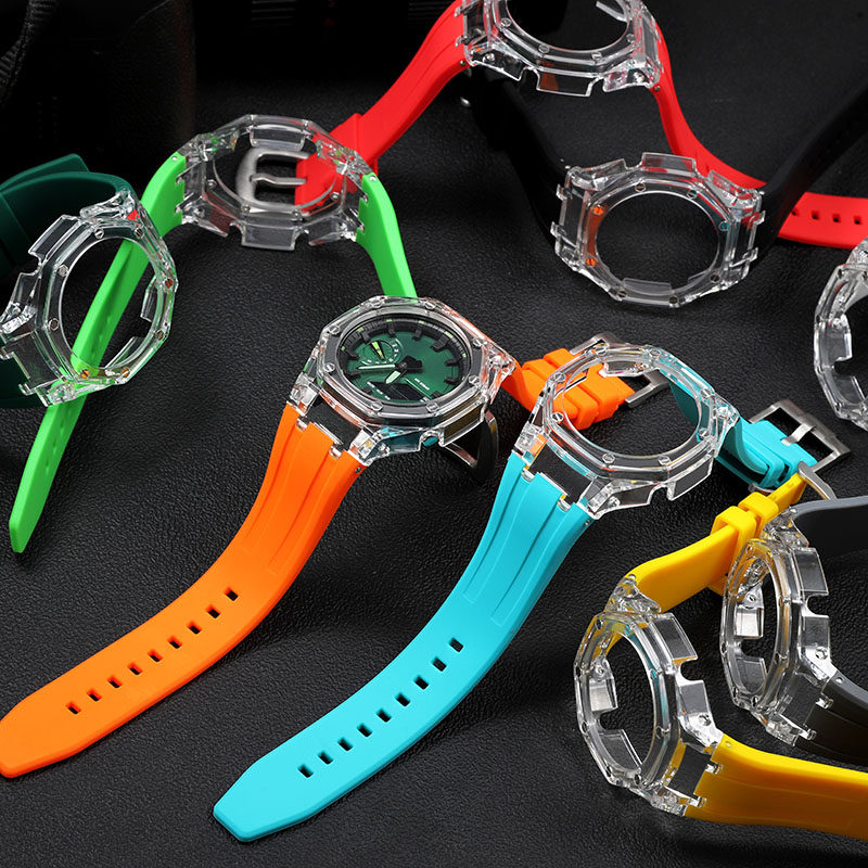 Bisel de goma modificado GA-21 - Casio Watch G-Shock Ga-2100 reseña y precio