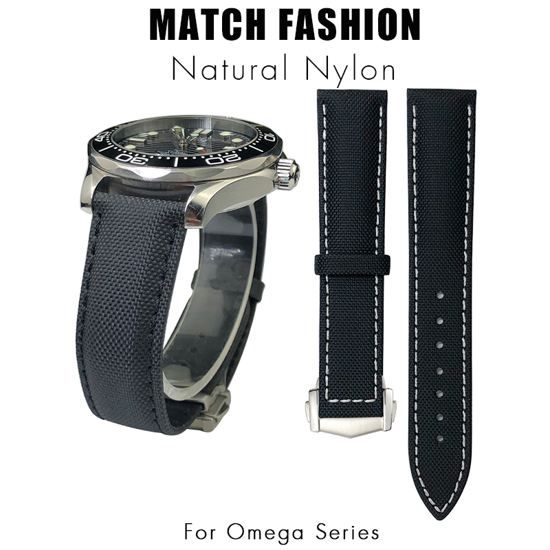Correa de reloj de nailon y cu - Omega Watch Speedmaster reseña y precio