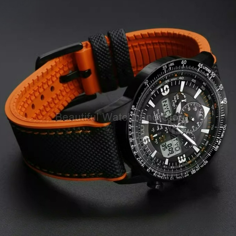 Correa de reloj de silicona y  - Citizen Watch Promaster reseña y precio