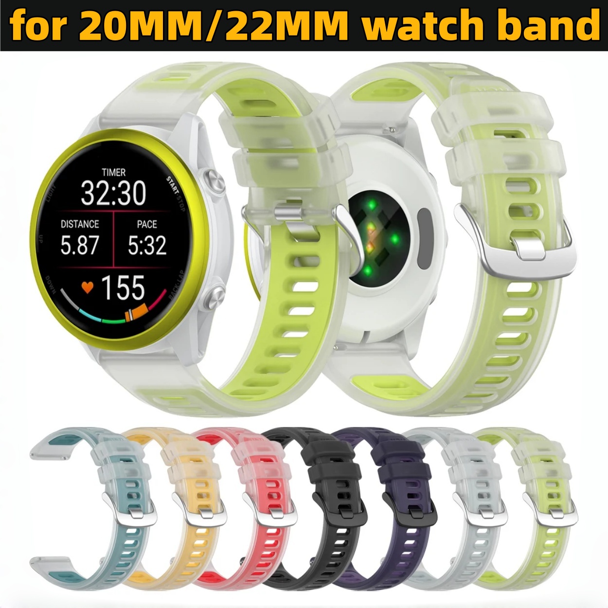 Correa de silicona transparent - Silicone Watch Band 22Mm reseña y precio