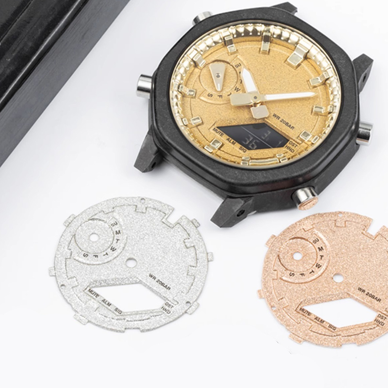 Esfera con patrón de fuego dor - Casio Watch G-Shock Ga-2100 reseña y precio
