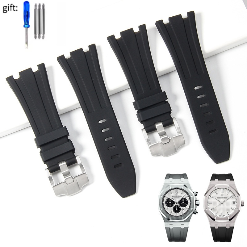 Correa de reloj de silicona de - Audemars Piguet Watch Royal Oak reseña y precio