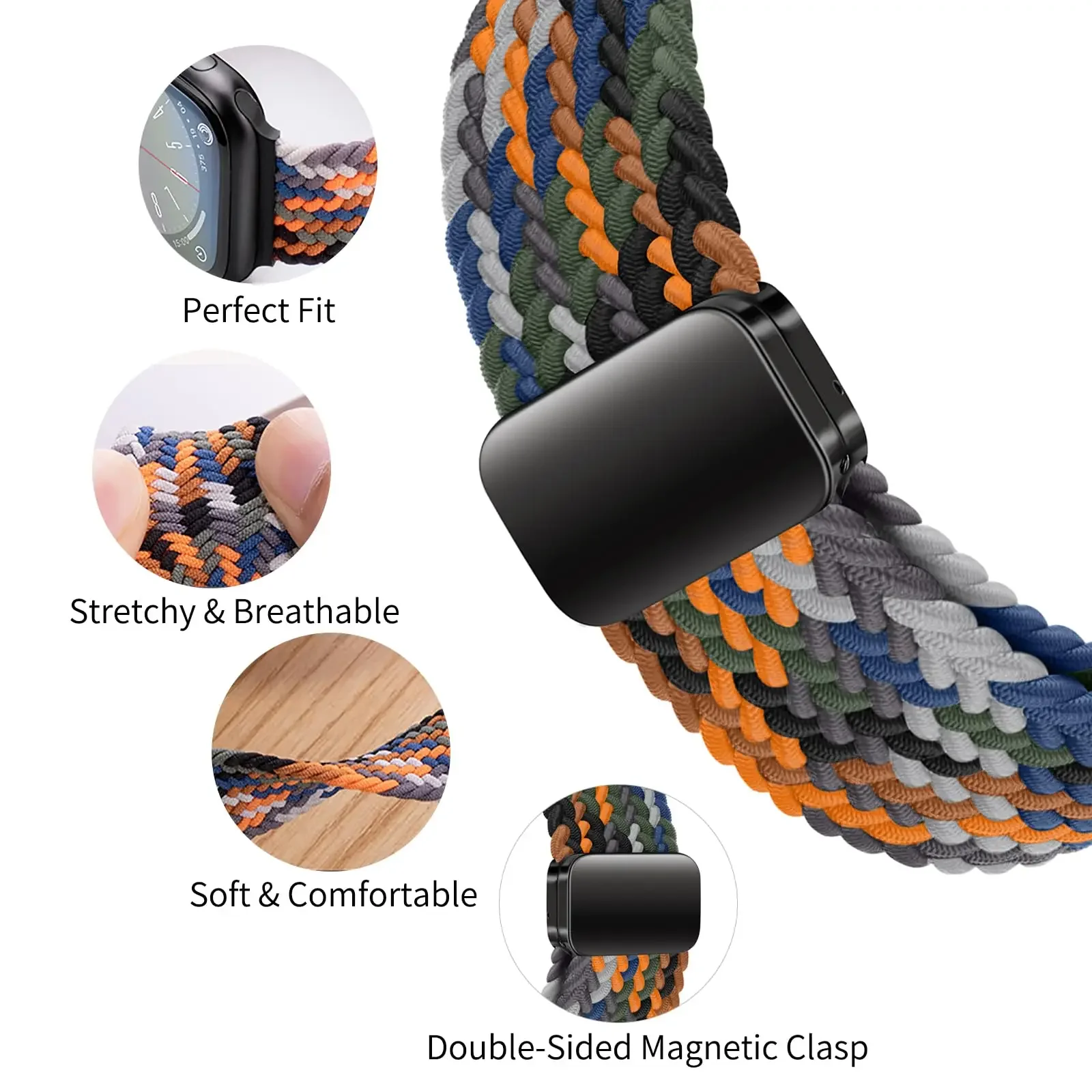 Correa trenzada de nailon para - Milanese Loop Magnetic reseña y precio
