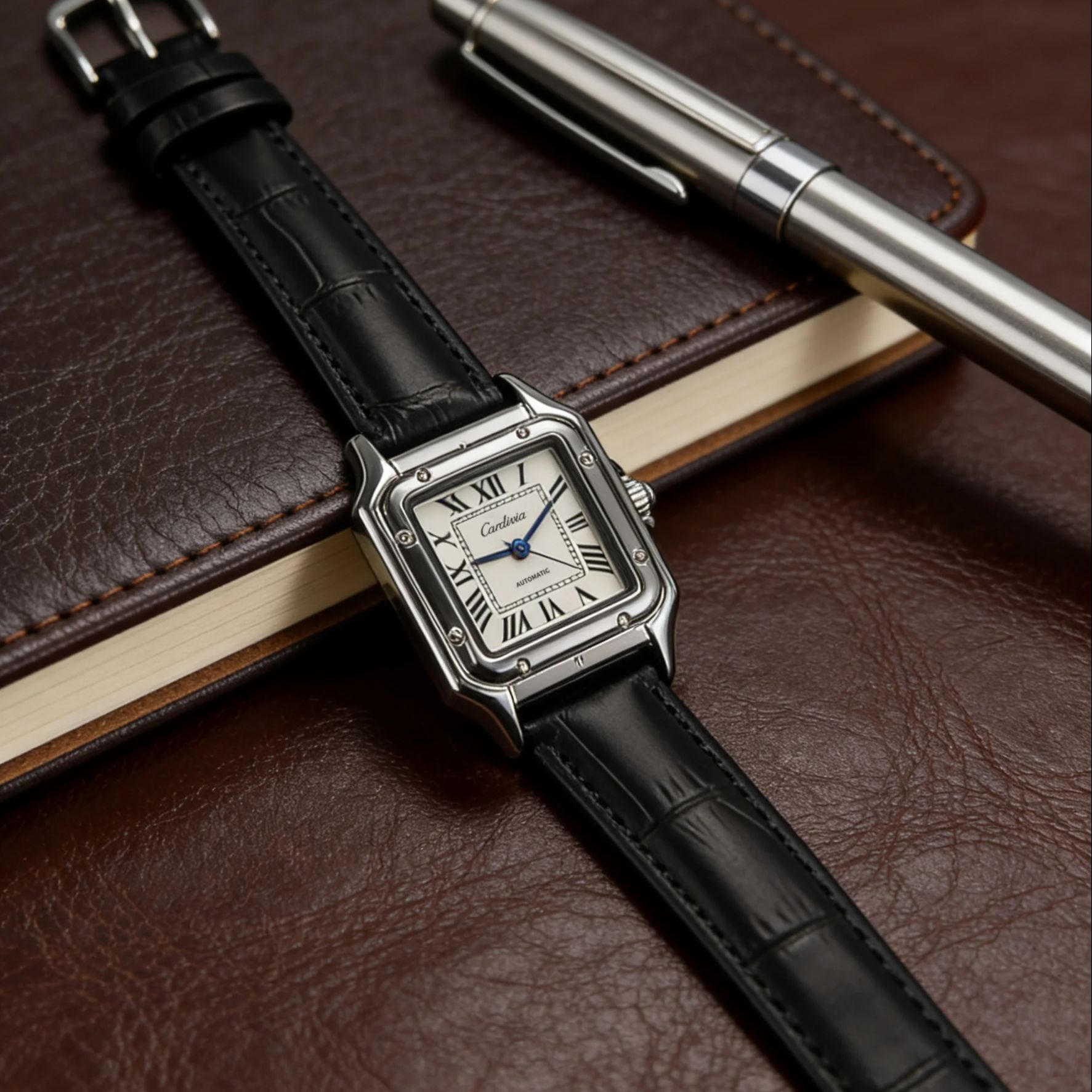 Reloj de cuarzo retro cuadrado - Cartier Watch Santos reseña y precio