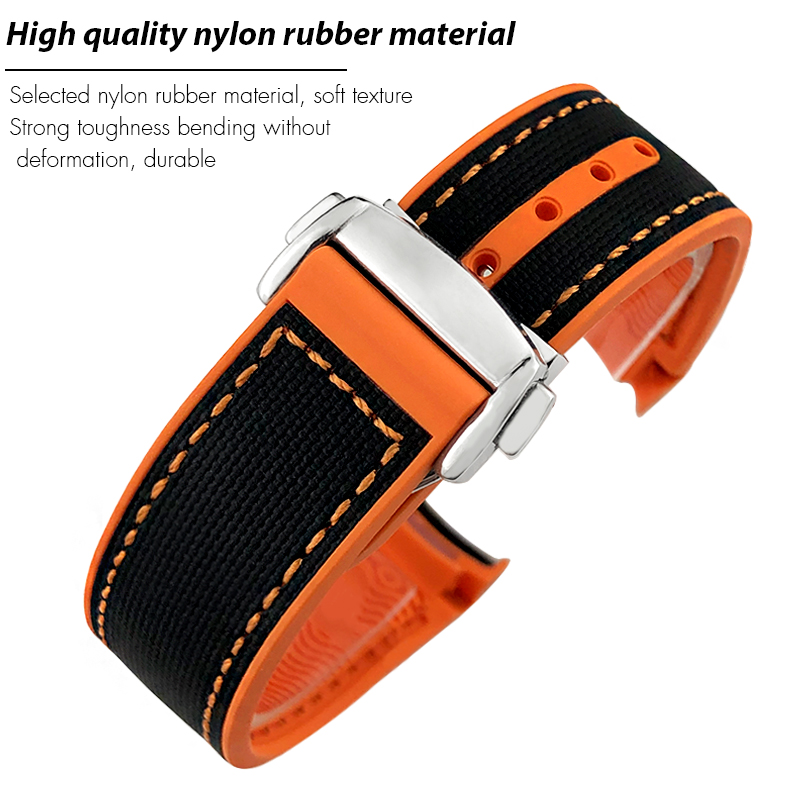 Correa de reloj de goma y nail - Omega Watch Seamaster reseña y precio