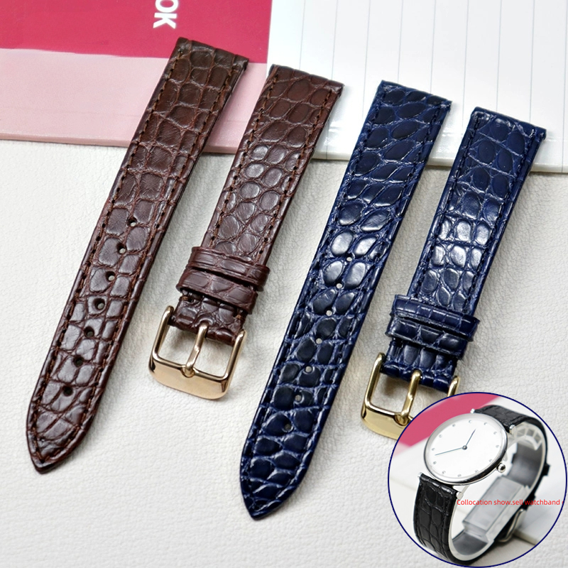 Correa fina de piel auténtica  - Cartier Watch Santos reseña y precio