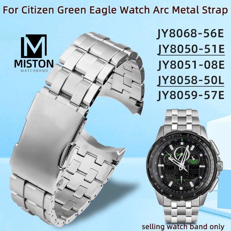Correa de acero inoxidable par - Citizen Watch Promaster reseña y precio