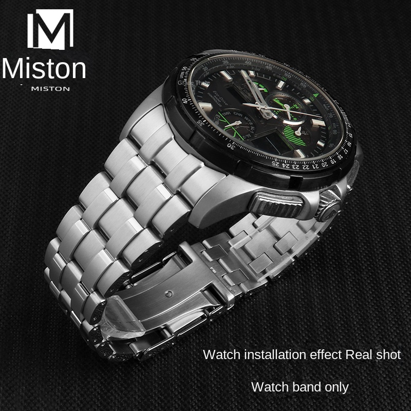 Correa de acero inoxidable par - Citizen Watch Promaster reseña y precio