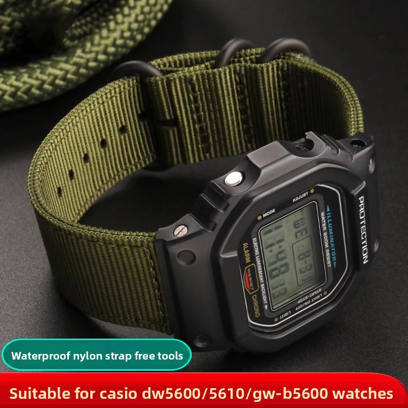 Correa de nailon para reloj Ca - Casio Watch G-Shock Dw-5600 reseña y precio