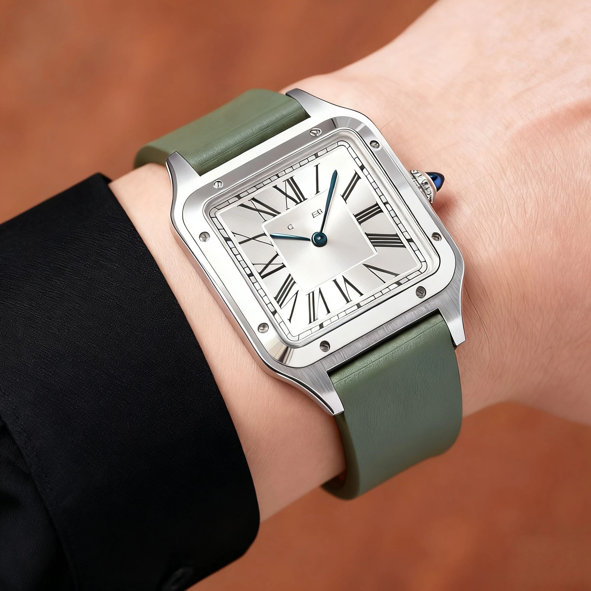 Correa de Reloj de Caucho FKM  - Cartier Watch Santos reseña y precio