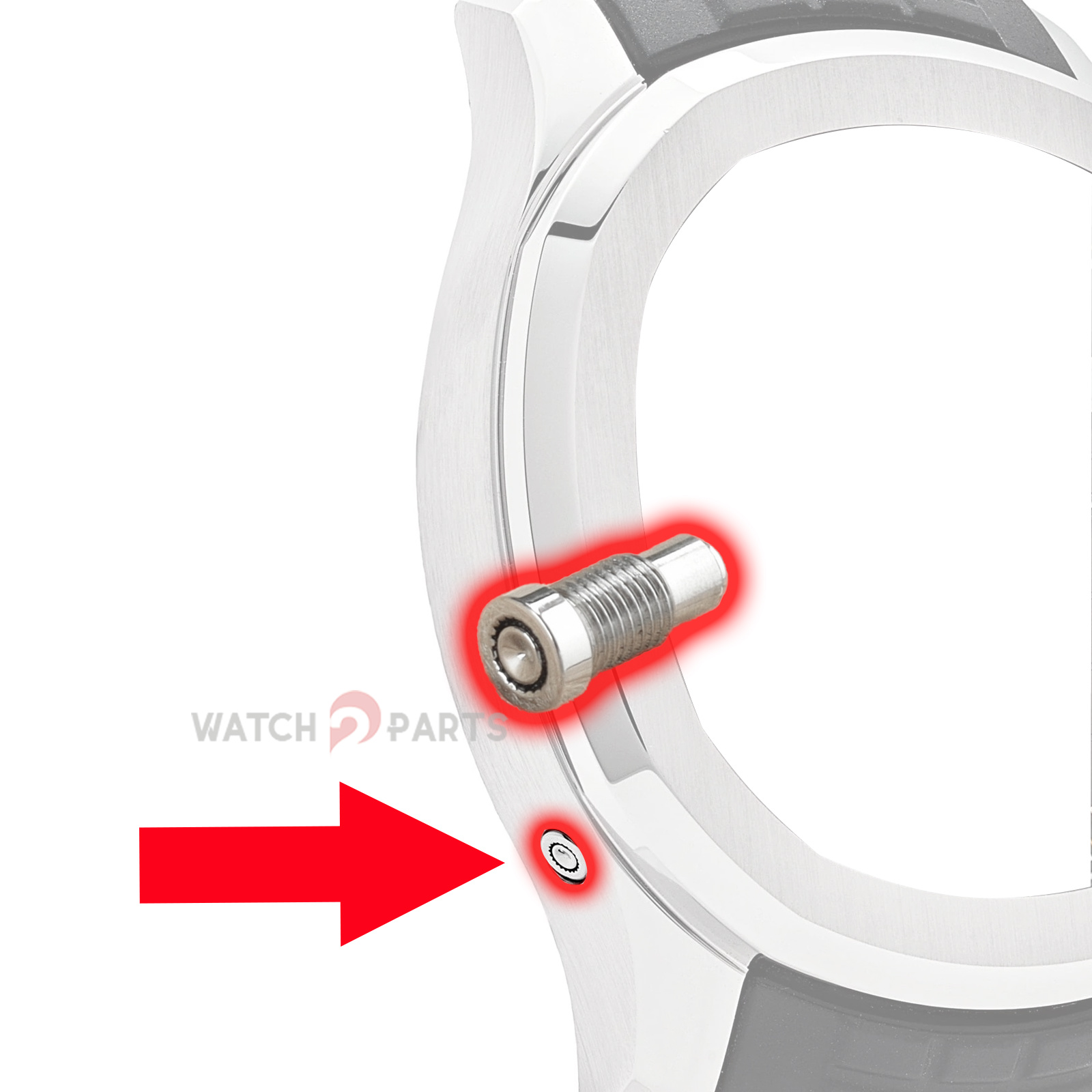 Botón invisible con tornillo d - Patek Philippe Watch Aquanaut reseña y precio