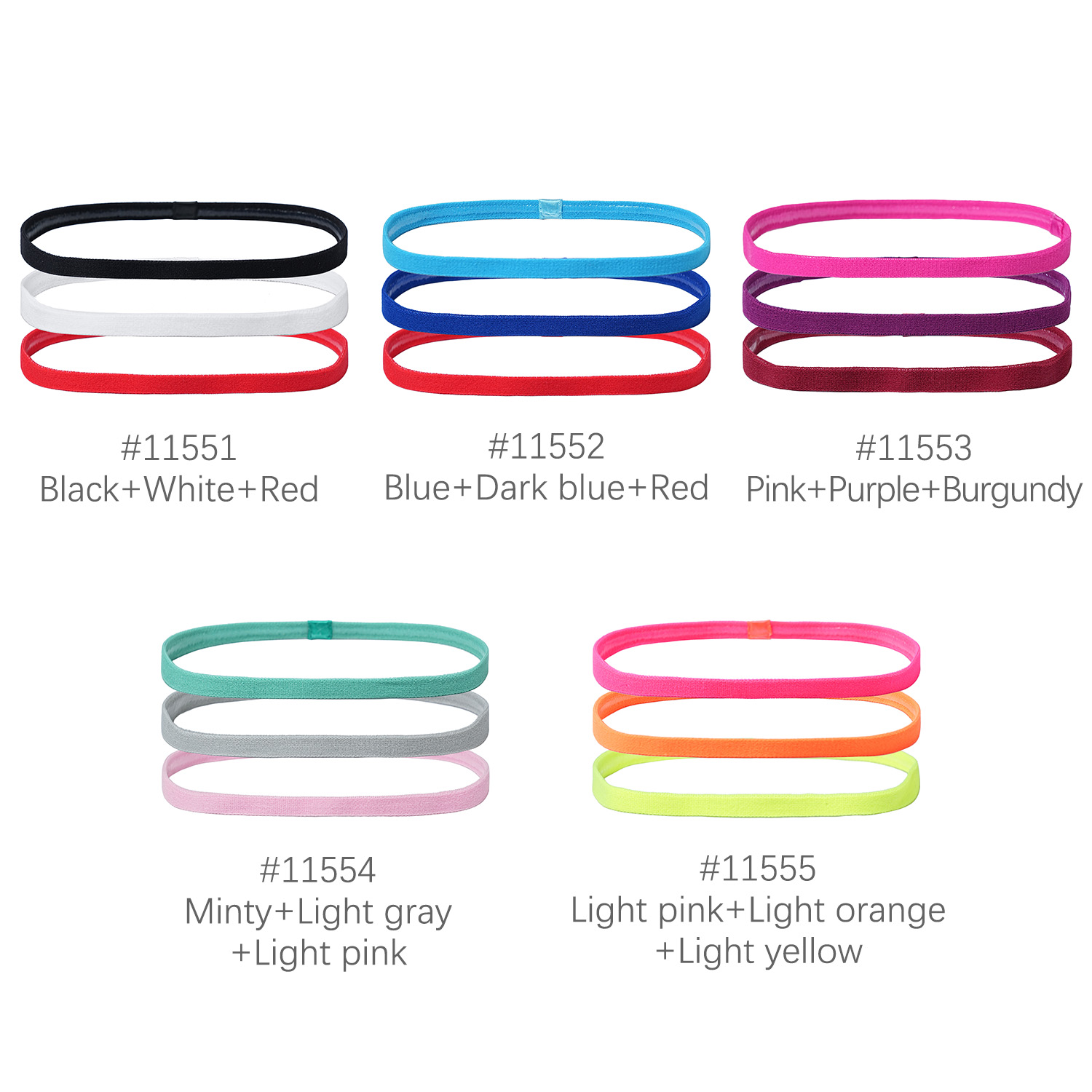 3 uds diadema deportiva antide - Silicone Band Women reseña y precio