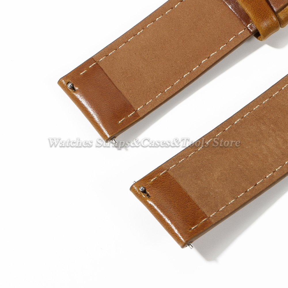Correa de reloj de cuero genui - Leather Strap Quick Release reseña y precio