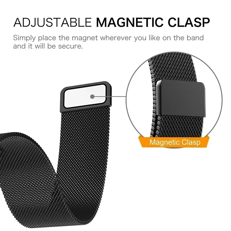 Bucle milanés de 20mm y 22mm p - Milanese Loop Magnetic reseña y precio