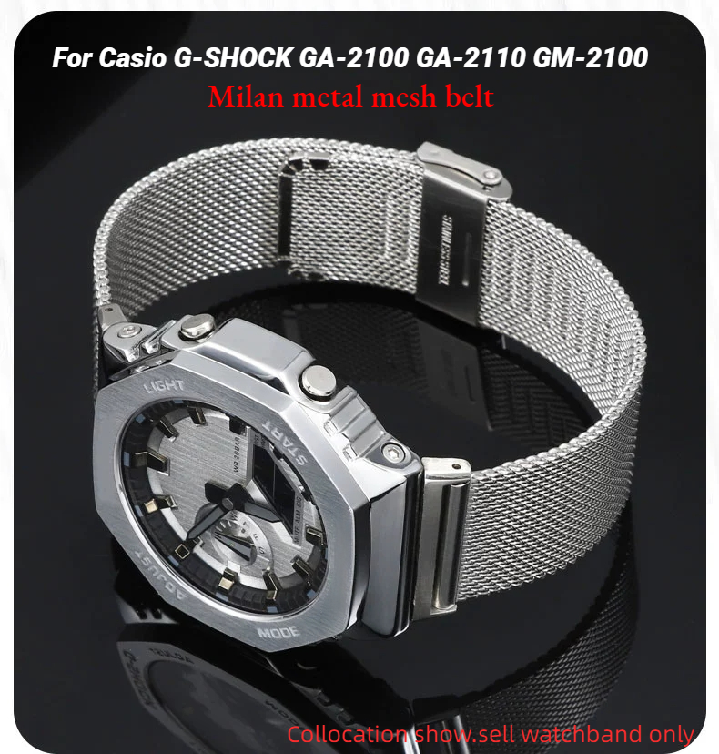 Correa de malla metálica Milan - Casio Watch G-Shock Ga-2100 reseña y precio