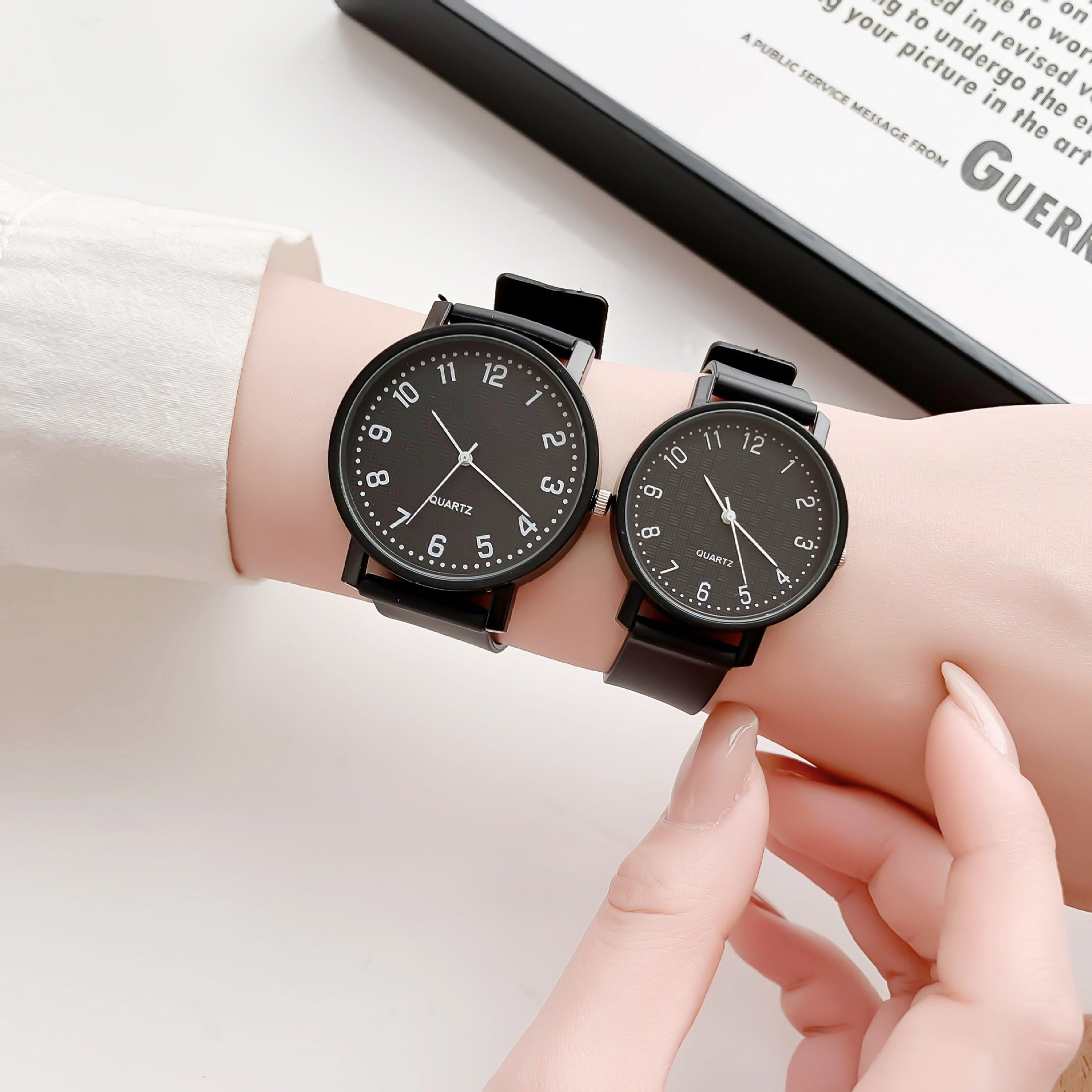Reloj negro Simple, relojes de - Silicone Band Women reseña y precio